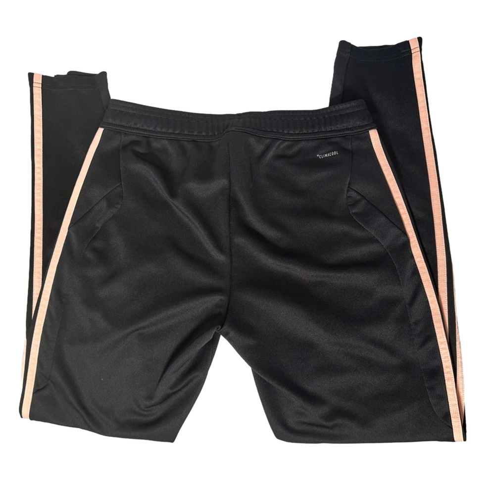 adidas Black “Climacool” Tiro 19 Joggers with Pink Triple Stripes - Picture 3 of 6
